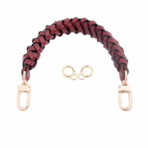 Senral Handbag Short Strap Replacement Top Braided Genuine Leather Handle Strap for Neonoe Bag Artsy,Beaubourg Hobo Noe Top Handle Strap Purse Making