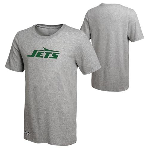 Outerstuff NFL Mens Stadium Logo Short Sleeve Tee Comfortable Fit Official Licensed Gear New York Jets Size XX-Large Team Color