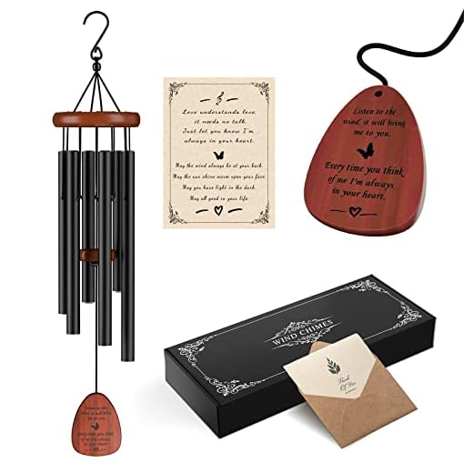 Wind Chimes for Outside, Sympathy Wind Chime for Loss of Loved One/Mother/Father Memorial Wind Chime Outdoor Sympathy Gift Memorial Gifts Bereavement Gift for Condolence/Funeral (32 Inch)