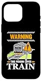 Warnung Diese Person liebt Zugbetreiber Dampflokomotiven Hülle für iPhone 16 Pro Max