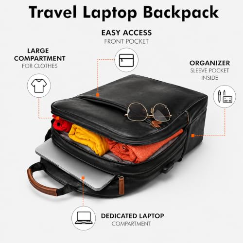 Image of FUR JADEN Anti Theft Number Lock Backpack Bag with 15.6 Inch Laptop Compartment,Organizer Pocket for Men Women Boys Girls (Tan&Black)