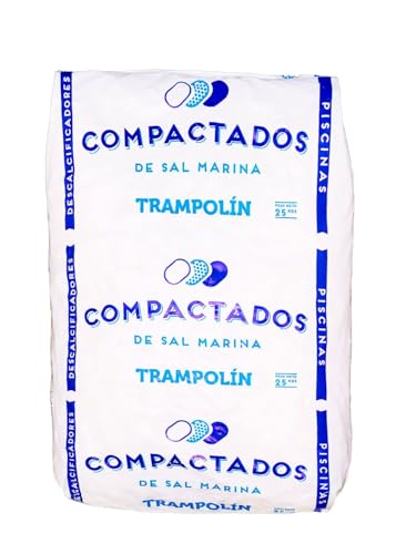 Sal Natural en Pastillas para descalcificador y Piscina - Saco de 25 kg