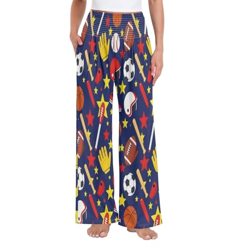 Pantalon d'été décontracté à jambe large parfait pour vos après-midis football