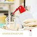 Zerodeko 6pcs Plastic Lab Squeeze Bottles Precision Rinse Safety Wash Bottles Scale for Cleaning Industrial Household Use Portable