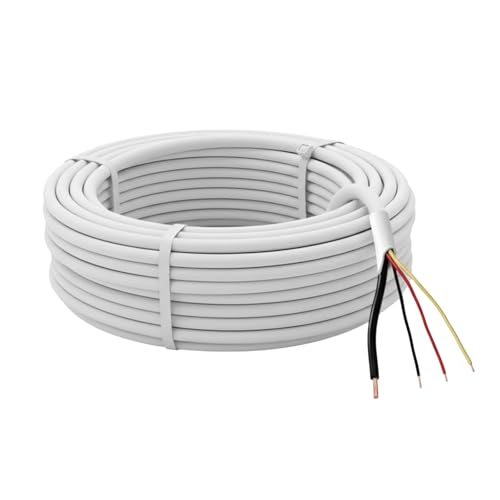Image of CP Plus 3+1 CCTV Cable | 90 Meter Standard Length | Solid Bare Copper Conductor | HDPE Insulation | AL-Mylar Shielded | High Durability Black & White Cable [CP-ECC-90R]