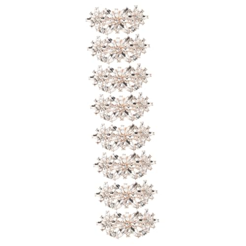 Mariage clip sur les embellissements de chaussures strass dorés