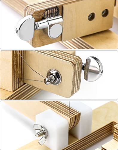 Qwork Soap Cutter, Adjustable Soap Slicer Wooden Single Wire Soap Cutters For Handmade Soap Making, Candles Trimming Cheese Diy Cutting Making Tool,1Pack #TOP4