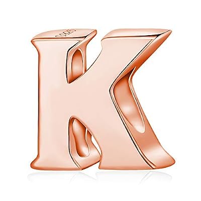 Buy Rose Gold Alphabet Charms Sterling 
