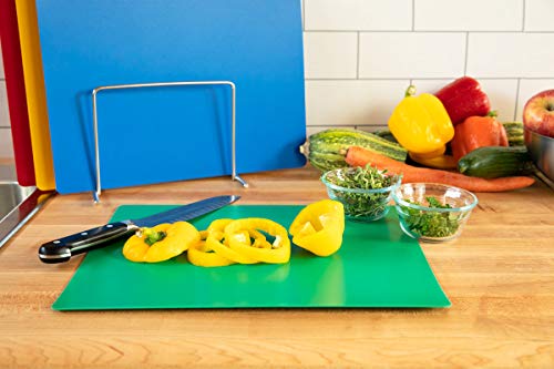 Professional Kitchen Cutting Board Mats - Flexible 4 Color Set, 15 X 12 Inch Nsf #TOP4