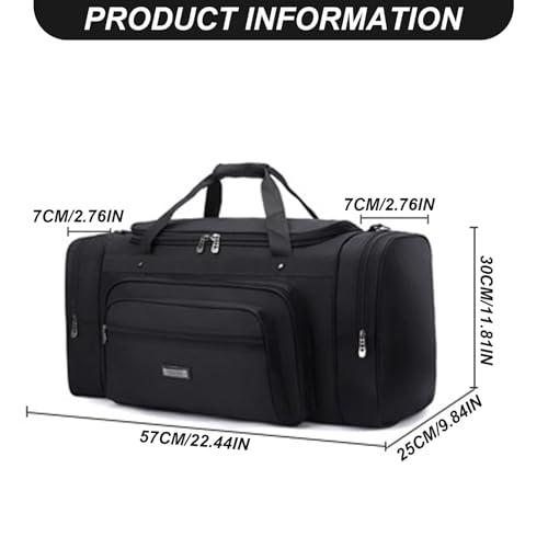 Gym Bag for Women, Duffel Bag 22x10x12" Large Capacity Portable Oxford Cloth Sports with Sturdy Handle ＆ Dual Zips for Men and Women2