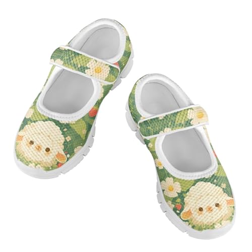 Cartoon Children's Single Buckle Casual Shoes Girls Slip On Outdoor Shoes Breathable Waking Shoes Lightweight Travel Shoes for Little Kids SizeUS 11-153