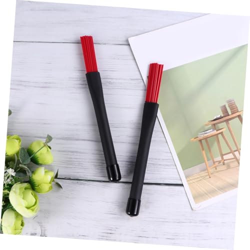 Baqueta roja duradera para percusión con punta de nylon miniatura 6