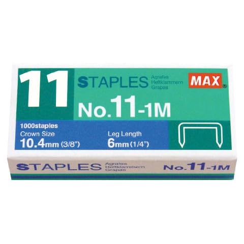 Max No. 11-1M Staples for Vaimo Staplers Cover