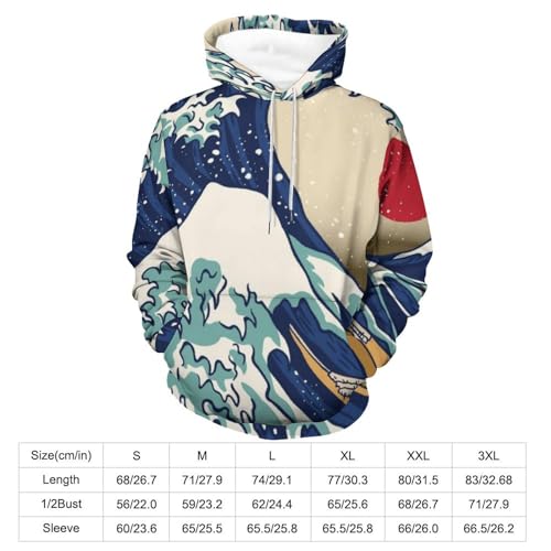 Sweats à capuche manche longue UMENG Unisexe Hoodie pull taille S imprimé - 2