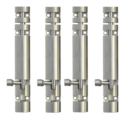 Image of DHAKAD Tower Bolt Stainless Steel ZYLO 12 INCH Pack of 4 PCS