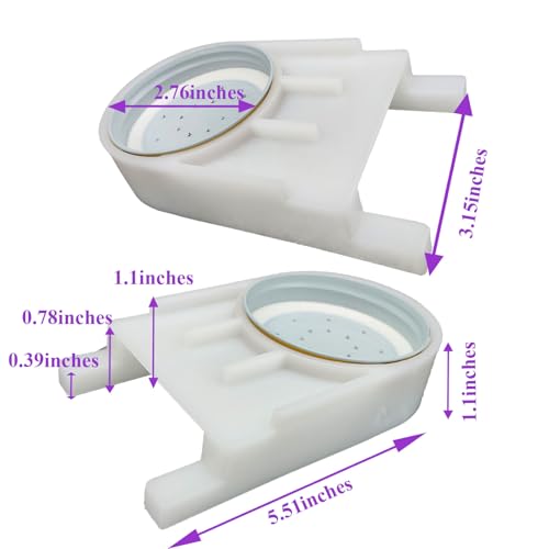 8 Pack Bee Hive Entrance Feeders with Lids,Durable Plastic Base & Aluminum Cover,Easy Mason Jar Feeders for Sugar Water or Syrup,Beekeeping Supplies for Langstroth Hives