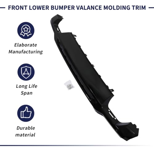 Magimaker Front Lower Bumper Valance Molding Trim Fit for Ford F-150 2024 2025 Replace RL3Z-8419-AA RL3Z8419AA Front Bumper Cover Insert Panel | w/Clips (Gloss Black) by Magimaker - Used condition - Image 5