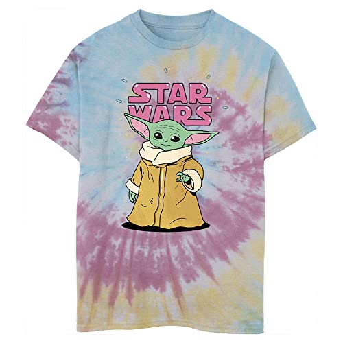 STAR WARS Kids' The Mandalorian The Child Stance Logo Boys Short Sleeve Tee Shirt