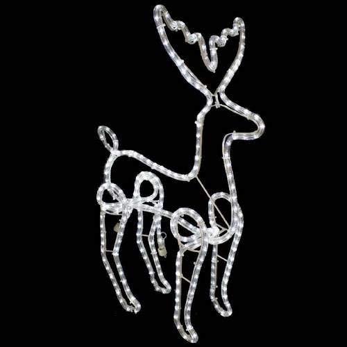 Image of Moonlight 3014 SMD LED Strip Rope Light, Waterproof Decorative led Light with Adapter. (White)-50 Meter