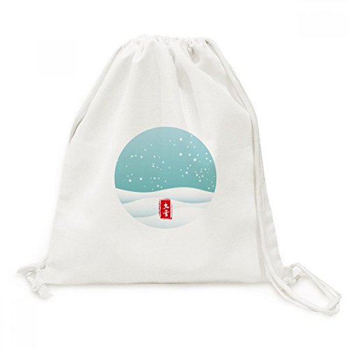 Sac cordon Toile Grande Neige léger pour éviter le mal de dos en voyage