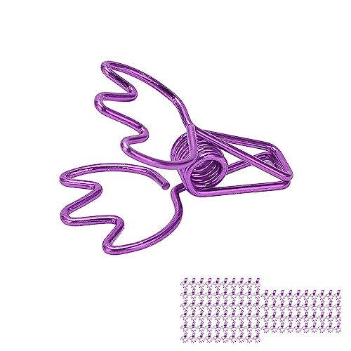 Trombones en forme de couronne violette et fournitures scolaires clips de reliure