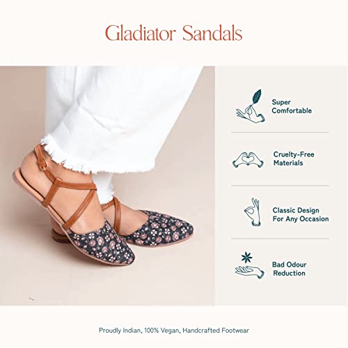 Image of ZOUK Women's Handcrafted Gladiator Sandals