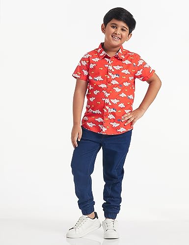 Image of Amazon Brand - Jam & Honey Boys' Button Down Shirt