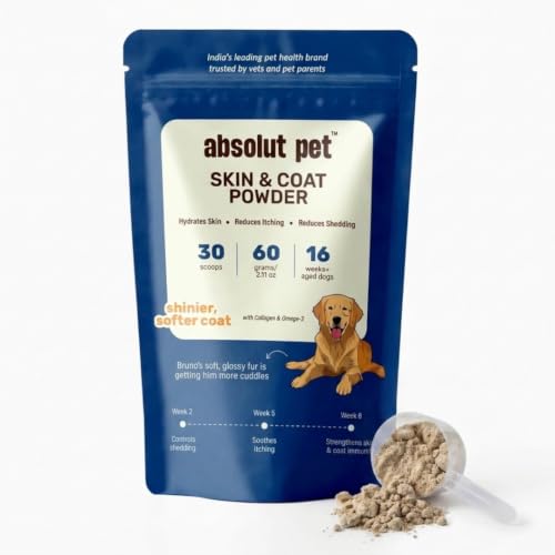 Image of Absolut Pet Skin & Coat Dog Powder, Omega Biotin |30 Servings