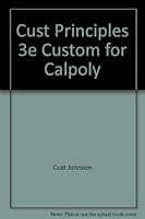 Cust Principles 3e Custom for Calpoly 0471329797 Book Cover