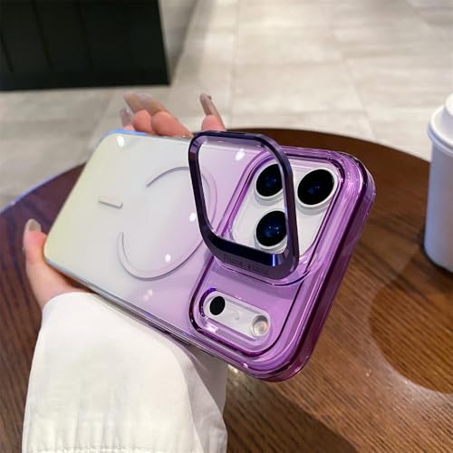Coque iPhone 17 violette anti-choc avec charge sans fil