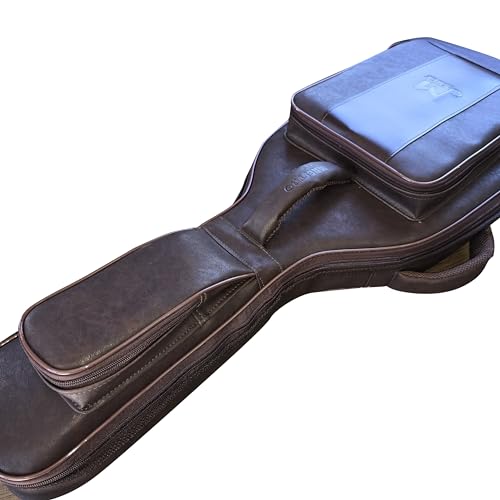 Bag para contrabaixo semicase luxo em couro para baixo