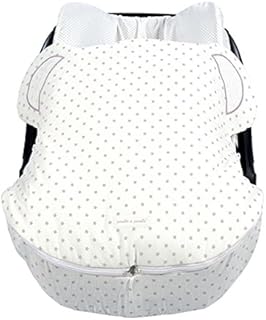 Pasito a pasito 73468 - Funda grupo 0 con saco para verano, diseño oso, color rosa normandie