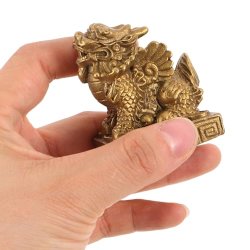 Figurine Pixiu en laiton doré Cabilock décorative pour table - 4