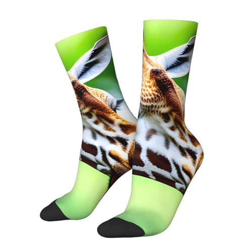 Cartoon Giraffe Sport Socks Cushioned For Brace Comfort Secure Fit & Breathable Sports, Recovery & Daily Wear 1 Pair2