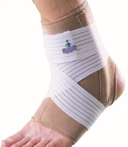 OPPO 1008 ANKLE STABILISER with DOUBLE STAYS Strap Brace Sprain Relief Support (Small)