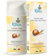 100ml BIO CREME VISAGE avec 75% BAVE D ESCART et ACIDE HYALURONIQUE Ritalia CREME HYDRATANTE i...