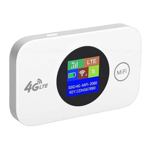 Image of Portable 4G WiFi Router, 300Mbps 4G LTE Mobile Hotspot, SIM Card Slot 3000mAh Battery with Computer Routers, Ideal for Travel Camping Outdoor Business