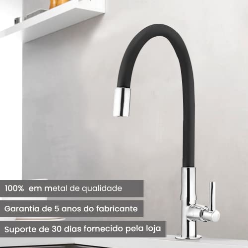 Torneira Tubo Gourmet Borracha Base Mesa GW Comercial