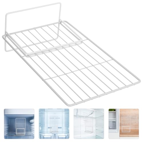 Kichvoe 2pcs Wire Shelf Dividers Refrigerator Fridge Dividers Clothes Wardrobe Separators Adjustable Closet Shelf Organizer for Bedroom Kitchen Freezer and Office