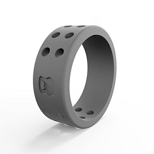 Qalo Men's & Women's Functional Silicone Rings, Perforated Collection