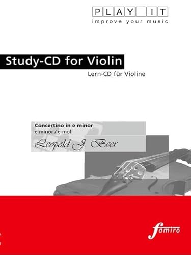 Concertino in e minor, op. 47: PLAY IT - improve your music. Lern-CD für Violine mit Klavierbegleitung