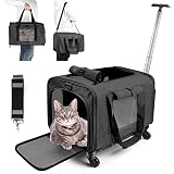 Cat Carrier Dog Carrier Airline Approved【Fit American/TSA/Delta/United Airline】 for Small Dogs or