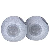 Ion Audio Geode Rock Speakers (Pair) - Solar Rechargeable Rock Speakers (Renewed)