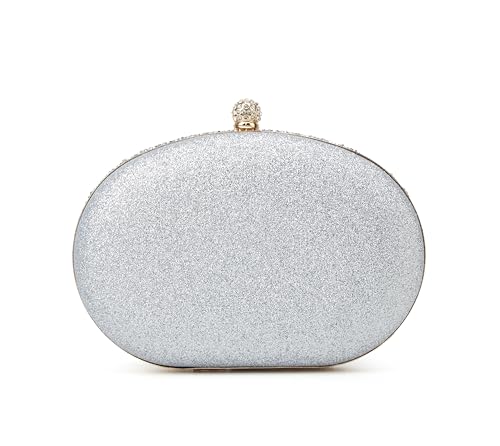 Image of Evening Bags for Women Sparkly Rhinestone Clutch Purses Luxury Handbags for Weddings Formal Prom Party 2026