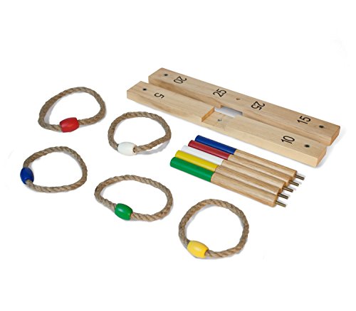 Ring Toss Game Premium Set With Finished Wood And Durable Carrying Case #TOP2