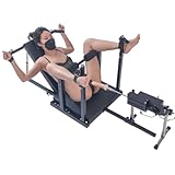 HeYie SM Beinspalter Sexstuhl Mit Handschellen Fußfesseln Bondage Set Foltergerät Mit Sexmaschine Bondage Gestell BDSM Stuhl Spreizstange Fesseln Sex Set Bestrafungs Sexspielzeug Extrem SM Beinspalter
