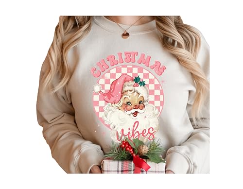 Retro Christmas Santa Sweatshirt, Retro Santa Hat Sweater, Classic Christmas Santa, Vintage Santa Graphic Sweatshirt, Holiday Sweater, santa
