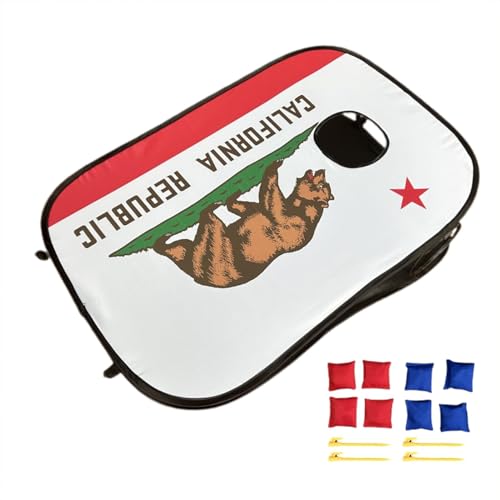 Jeu de lancer de poufs ultra léger avec cible de Cornhole