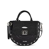 Cuadra Santchel Bag with Stingray Leather for Women Black (Black)