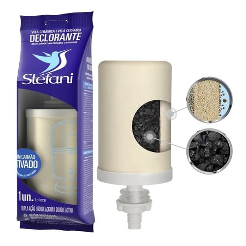 Vela para Filtro de Barro Stéfani São João Carvão Ativado Kit - 4 unidades